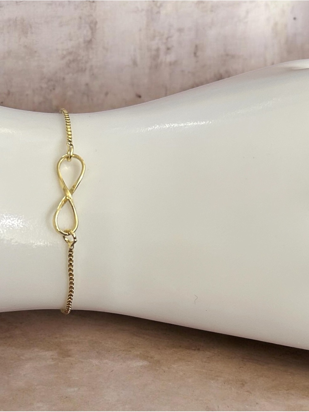 Gold  filled Infinity Link Bracelet - Women Jewelry